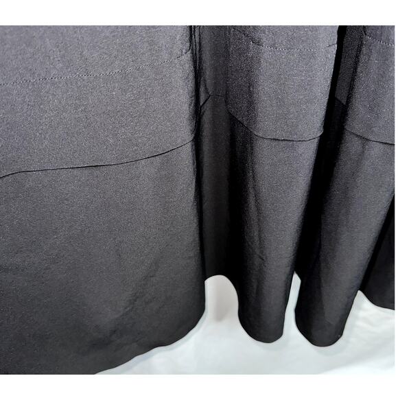 Athleta Elation Womens Size Small Black V-Neck Hybrid Spaghetti Strap Dress - Picture 3 of 8